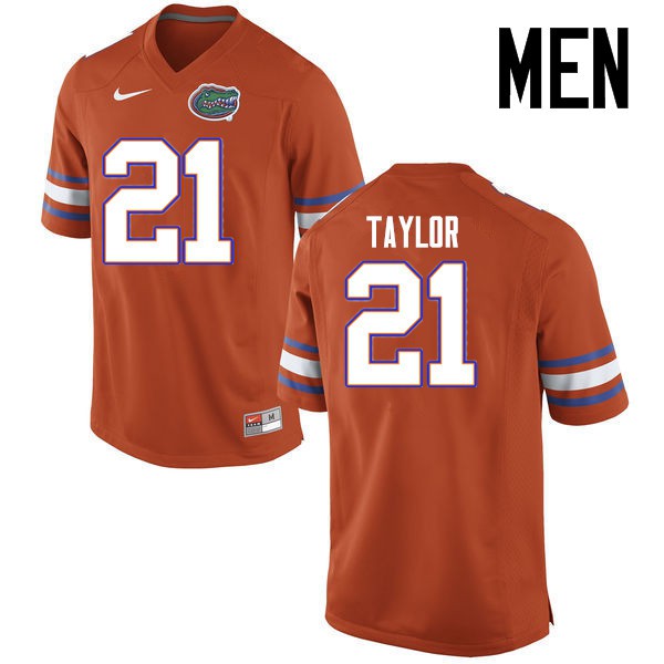 Florida Gators Men #21 Fred Taylor College Football Jerseys Orange